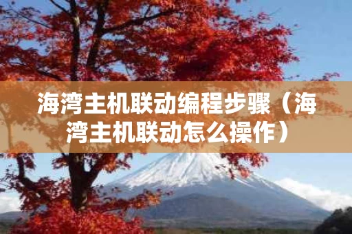 海湾主机联动编程步骤（海湾主机联动怎么操作）
