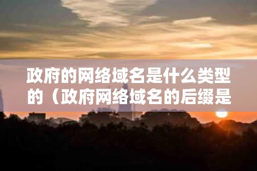 政府的网络域名是什么类型的（政府网络域名的后缀是什么）