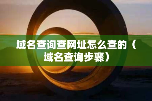 域名查询查网址怎么查的（域名查询步骤）