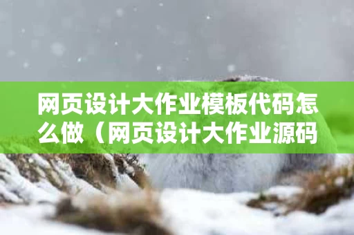 网页设计大作业模板代码怎么做（网页设计大作业源码）