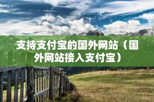 支持支付宝的国外网站（国外网站接入支付宝）