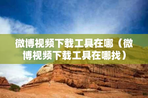 微博视频下载工具在哪（微博视频下载工具在哪找）