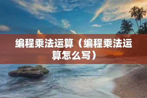 编程乘法运算（编程乘法运算怎么写）