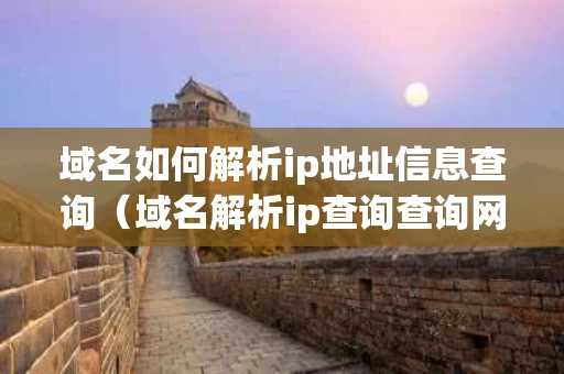 域名如何解析ip地址信息查询（域名解析ip查询查询网）