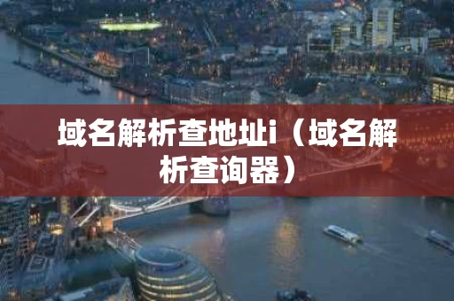 域名解析查地址i（域名解析查询器）