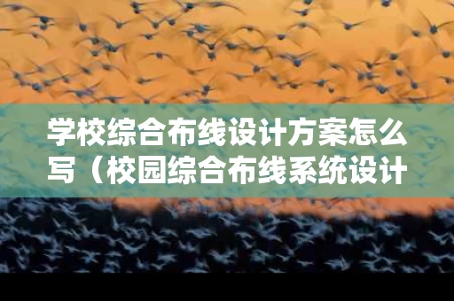 学校综合布线设计方案怎么写（校园综合布线系统设计方案）