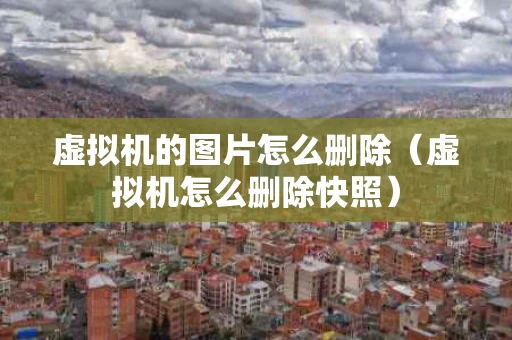 虚拟机的图片怎么删除（虚拟机怎么删除快照）
