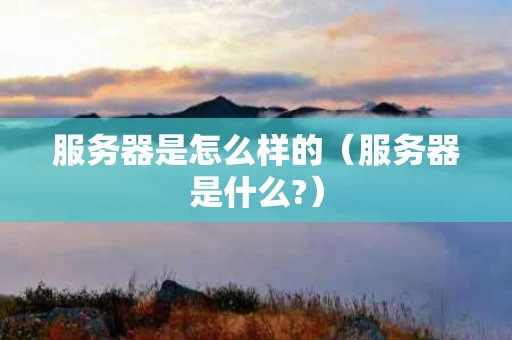 服务器是怎么样的（服务器是什么?）