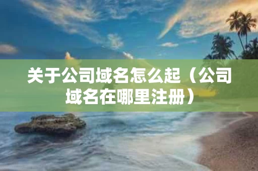 关于公司域名怎么起（公司域名在哪里注册）