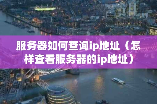 服务器如何查询ip地址（怎样查看服务器的ip地址）