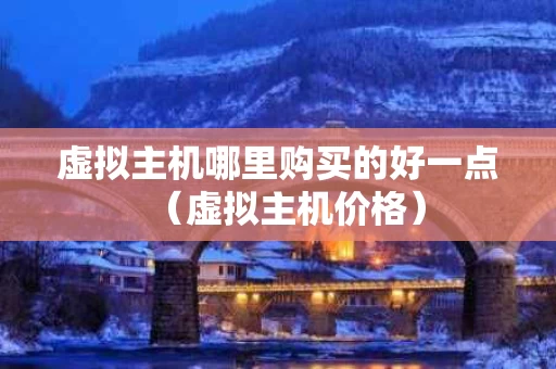虚拟主机哪里购买的好一点（虚拟主机价格）
