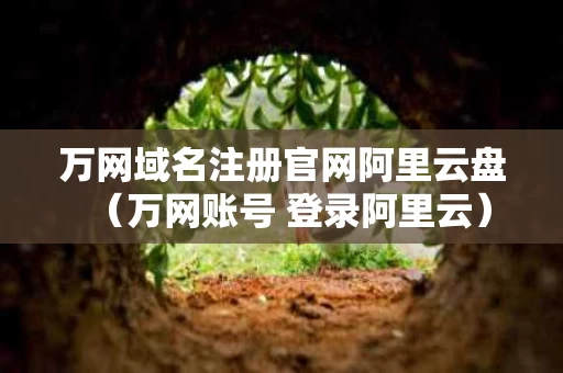 万网域名注册官网阿里云盘（万网账号 登录阿里云）