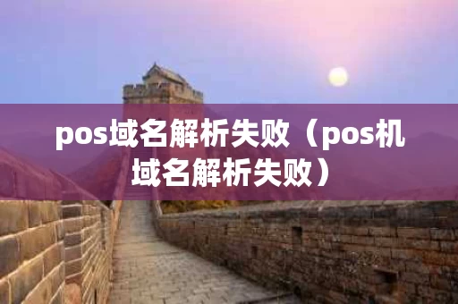 pos域名解析失败（pos机域名解析失败）