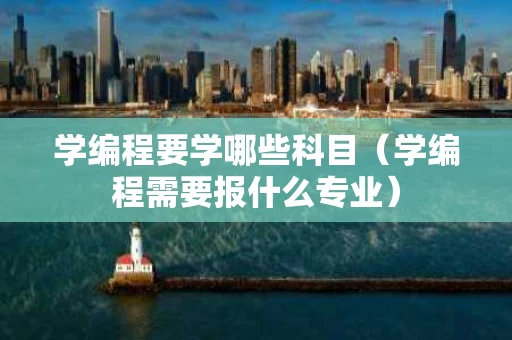 学编程要学哪些科目（学编程需要报什么专业）