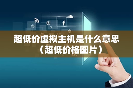 超低价虚拟主机是什么意思（超低价格图片）