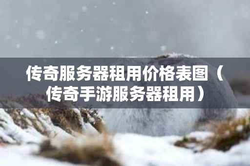 传奇服务器租用价格表图（传奇手游服务器租用）