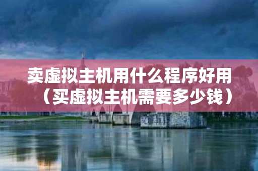 卖虚拟主机用什么程序好用（买虚拟主机需要多少钱）