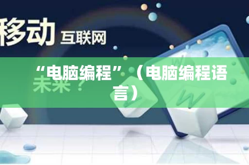 “电脑编程”（电脑编程语言）