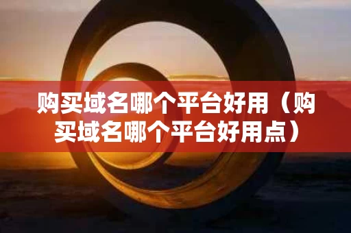 购买域名哪个平台好用（购买域名哪个平台好用点）