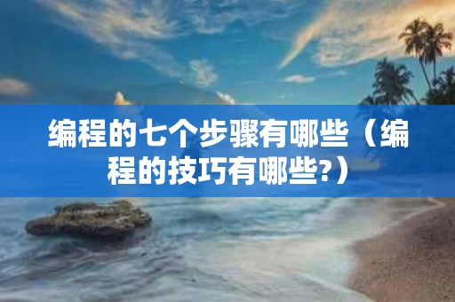编程的七个步骤有哪些（编程的技巧有哪些?）