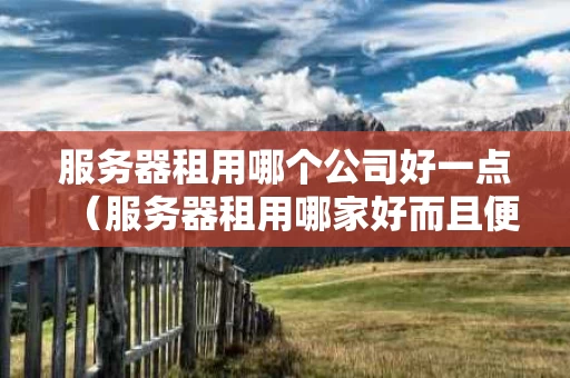 服务器租用哪个公司好一点（服务器租用哪家好而且便宜）