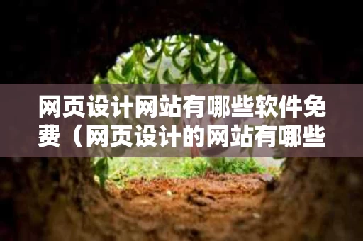 网页设计网站有哪些软件免费（网页设计的网站有哪些）