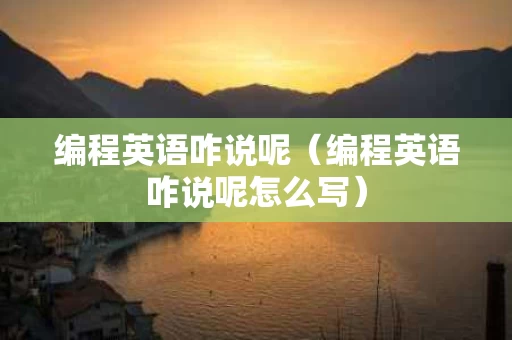 编程英语咋说呢（编程英语咋说呢怎么写）