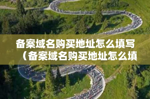 备案域名购买地址怎么填写（备案域名购买地址怎么填写才正确）