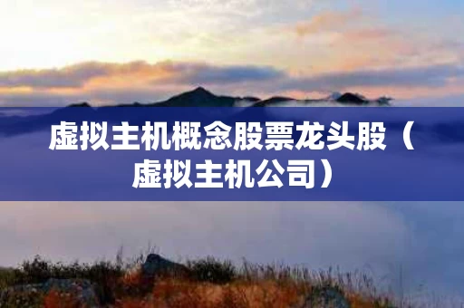 虚拟主机概念股票龙头股（虚拟主机公司）