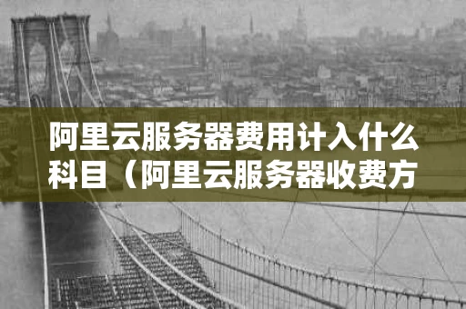 阿里云服务器费用计入什么科目（阿里云服务器收费方式）