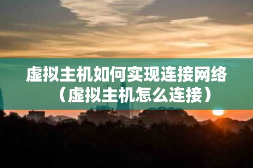 虚拟主机如何实现连接网络（虚拟主机怎么连接）
