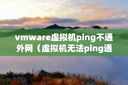 vmware虚拟机ping不通外网（虚拟机无法ping通外网）