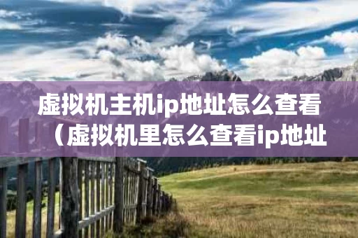 虚拟机主机ip地址怎么查看（虚拟机里怎么查看ip地址）
