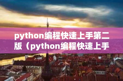 python编程快速上手第二版（python编程快速上手 pdf百度云）