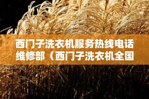 西门子洗衣机服务热线电话维修部（西门子洗衣机全国售后服务热线电话）