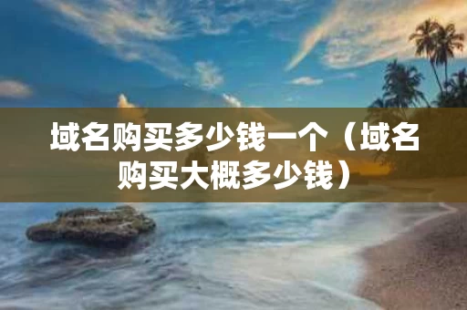 域名购买多少钱一个（域名购买大概多少钱）