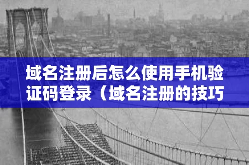 域名注册后怎么使用手机验证码登录（域名注册的技巧）
