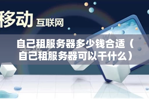 自己租服务器多少钱合适（自己租服务器可以干什么）