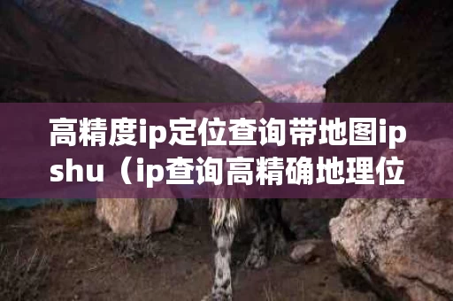 高精度ip定位查询带地图ipshu（ip查询高精确地理位置）
