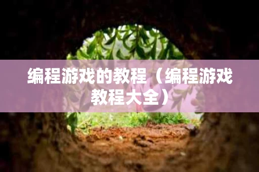 编程游戏的教程（编程游戏教程大全）
