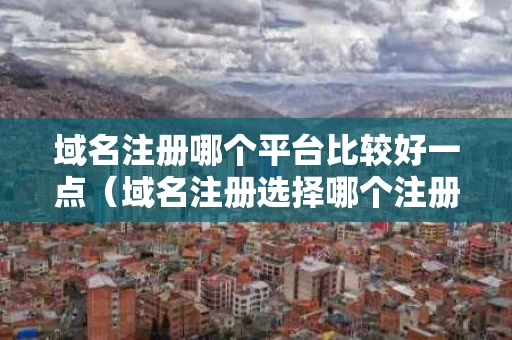 域名注册哪个平台比较好一点（域名注册选择哪个注册商好）