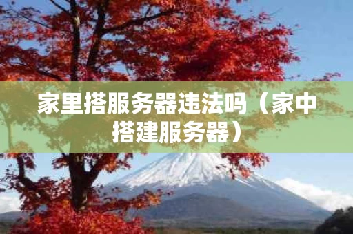 家里搭服务器违法吗（家中搭建服务器）