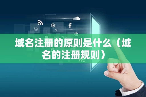 域名注册的原则是什么（域名的注册规则）