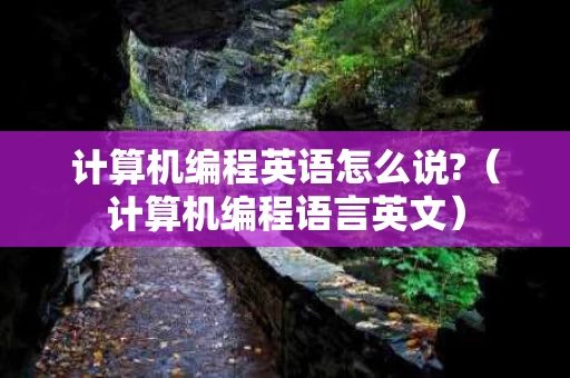 计算机编程英语怎么说?（计算机编程语言英文）