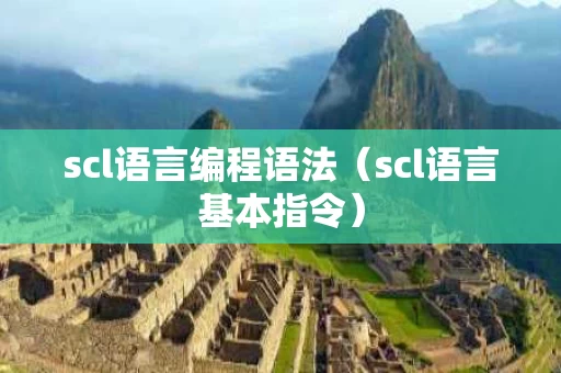 scl语言编程语法（scl语言基本指令）