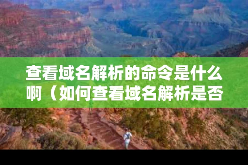 查看域名解析的命令是什么啊（如何查看域名解析是否成功）