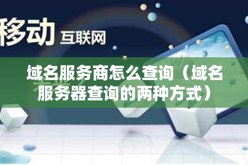 域名服务商怎么查询（域名服务器查询的两种方式）