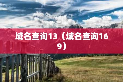 域名查询13（域名查询169）