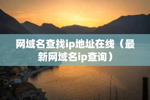 网域名查找ip地址在线（最新网域名ip查询）