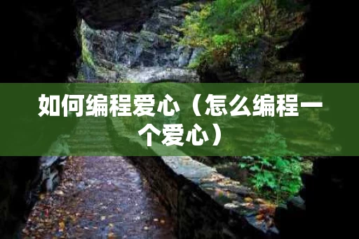 如何编程爱心（怎么编程一个爱心）